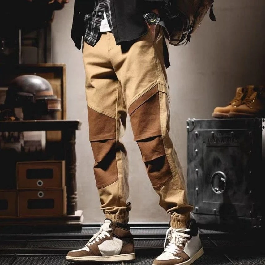 

Biker Big Size Men's Cargo Pants Loose Long Korean Style Nylon New In Harajuku Cheapest Baggy Casual Cheap Luxury Male Trousers