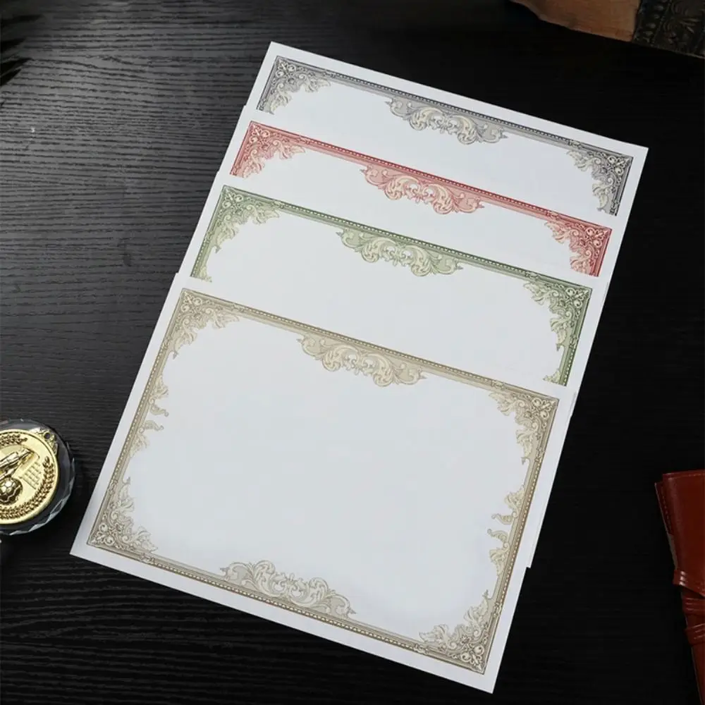 10 Sheets Plain Inner Page A4 Certificate Inner Page Ceremony Award Diploma Cardstock Paper Blank Competition