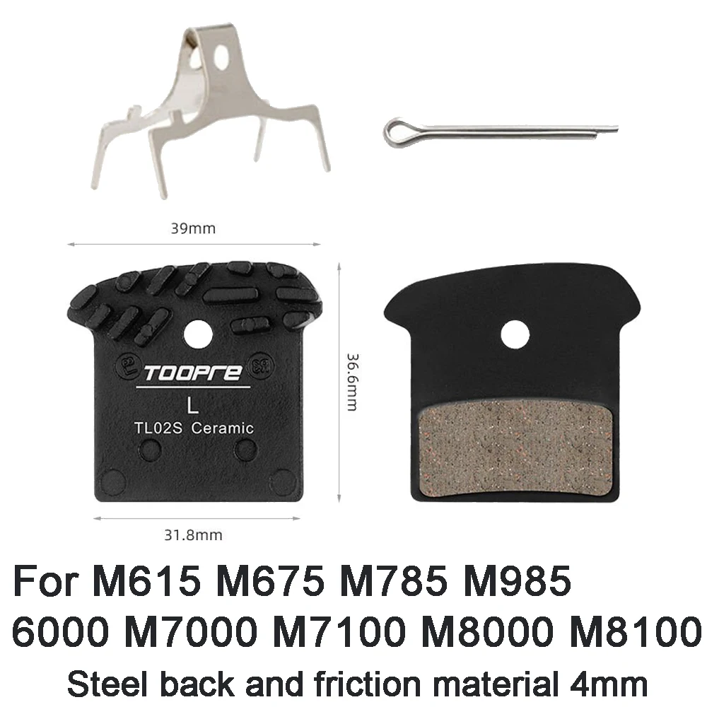 Bicycle Brake Pads For DEORE XT SLX M615 M675 M785 M985 M6000 M6100 M7000 M7100 M8000 M8100 Class Resin Semi-metal Pads