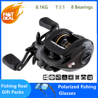 NEW Original PRO MAX PMAX3 Left Right Bait Casting Fishing Reel 7.1:1 8BB Drag 8.1kg Water Drop Baitcasting Fishing Reels