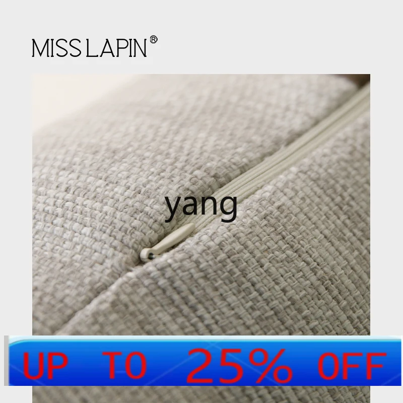 

LMM Modern Minimalist Brown Leather Strap Woven Pillow Living Room Sofa Model Room