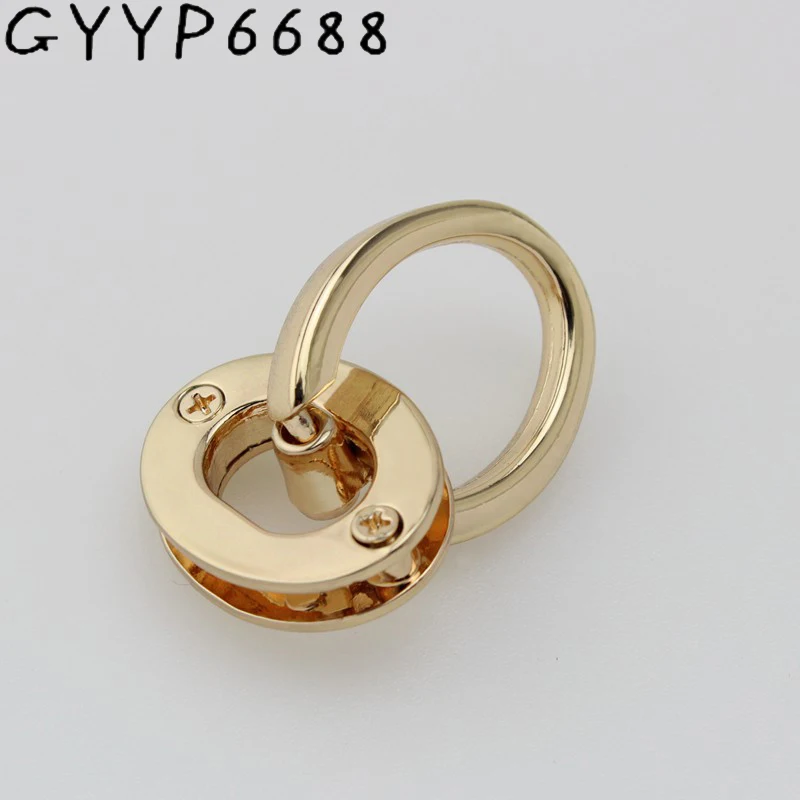 4PCS Oval Screw Grommet Plus Detachable U Ring For Purse bags Handle,Repair Handbag Strap Connector Buckles Hook DIY Accessories