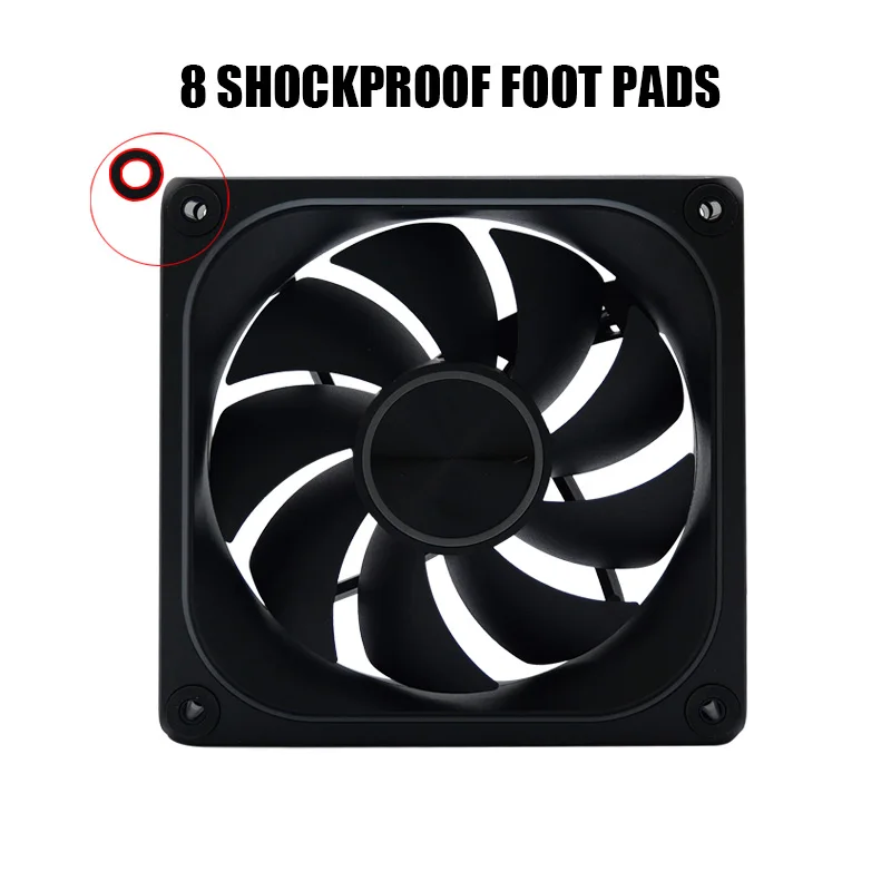 MANMU مروحة تبريد Ventilador منخفضة الضوضاء 120 مم تبريد الكمبيوتر Rgb Pc مروحة تبريد مع مرآة لا نهائية من 3 جوانب