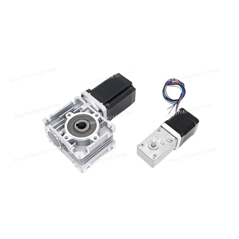 42 57 86mm High Precision Worm Gear Reducer Stepper Motor 1:505 Ratio Self-Locking 90° Output for Robot Medical