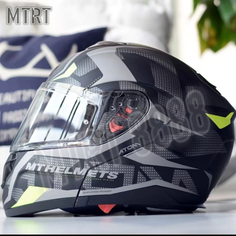 MT Motorcycle Full Face Helmet Double Sun Visor Winter Four Seasons Men Women High Quality Safety Helmets Capacete De Moto