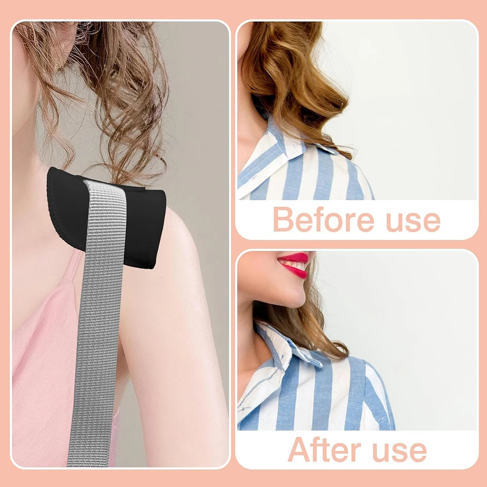 4 أزواج منصات الكتف 1.5 سنتيمتر سماكة رغوة منصات الكتف للملابس النسائية منصات الإسفنج قابلة للتنفس للأكتاف عالية منخفضة السترة #5