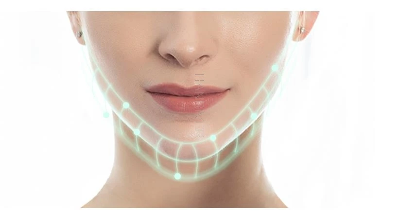 Terapia de luz fóton led v massageador facial levantamento facial emagrecimento duplo queixo redutor anti envelhecimento rugas cuidados com a pele beleza