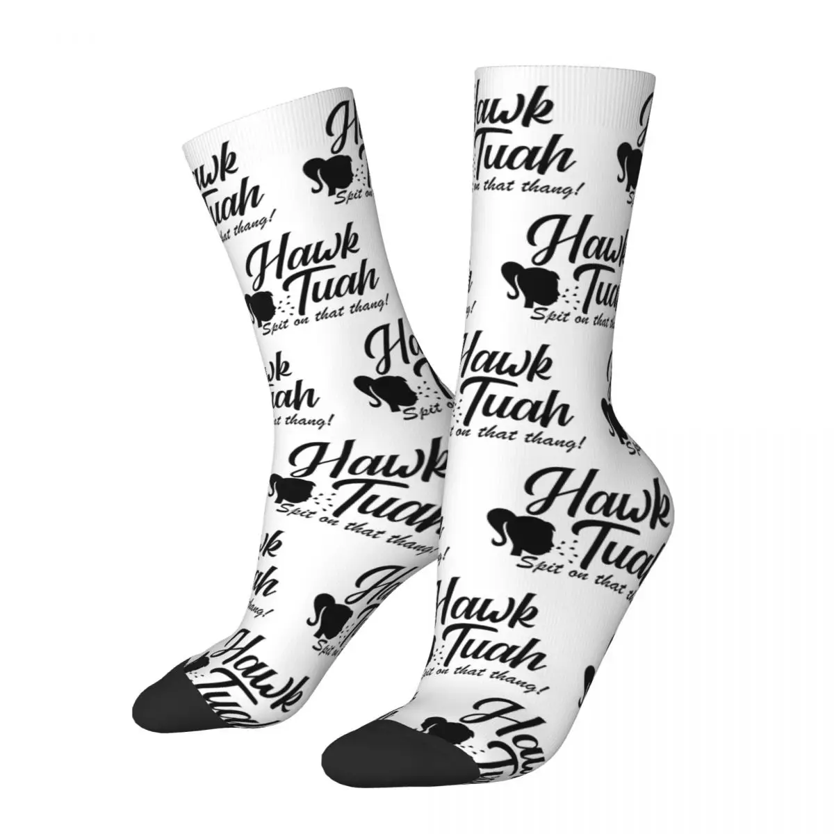 

Happy Funny Men's Socks Hip Hop Hawk Tuah Spit On That Thang! Sock Sport Women Socks Spring Summer Autumn Winter