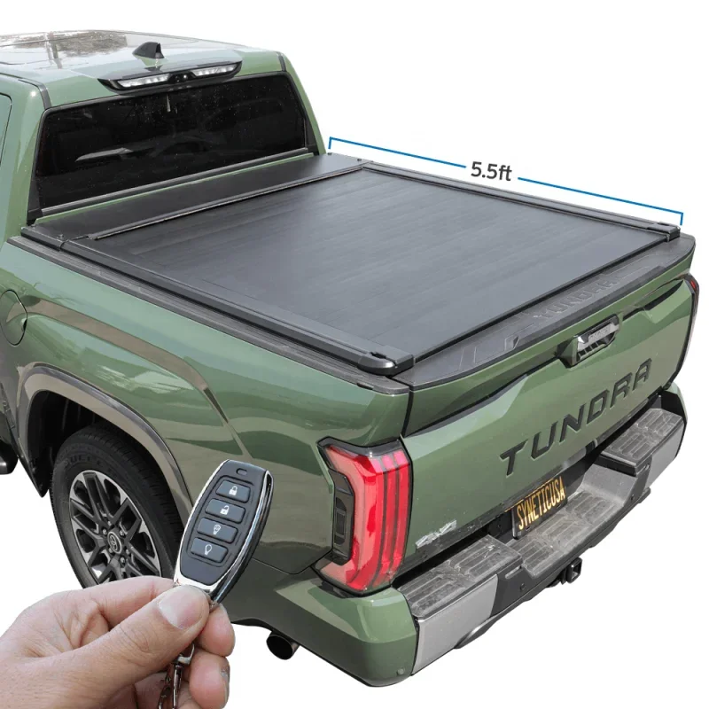 For Toyota Tundra (2007 - 2021)  Short Bed Power- Electric ROLLER SHUTTER COVER tonneau hard lid