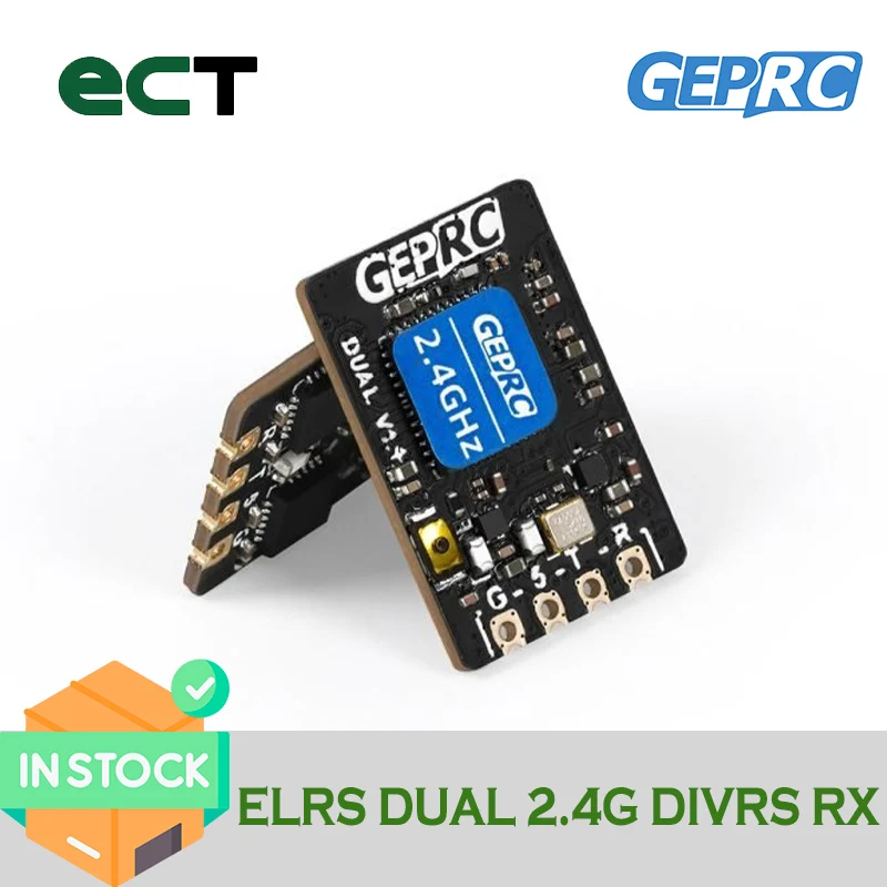 

GEPRC ELRS DUAL 2.4G Diversity Receiver RC FPV Racing Drone ExpressLRS Freestyle Racing Drone