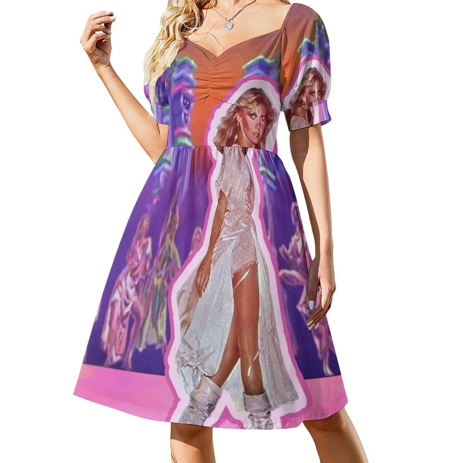 

My Childhood Dream of Being a Xanadu Roller Skating Muse Short Sleeved Dress dresses with long sleeves fairy dress Dress