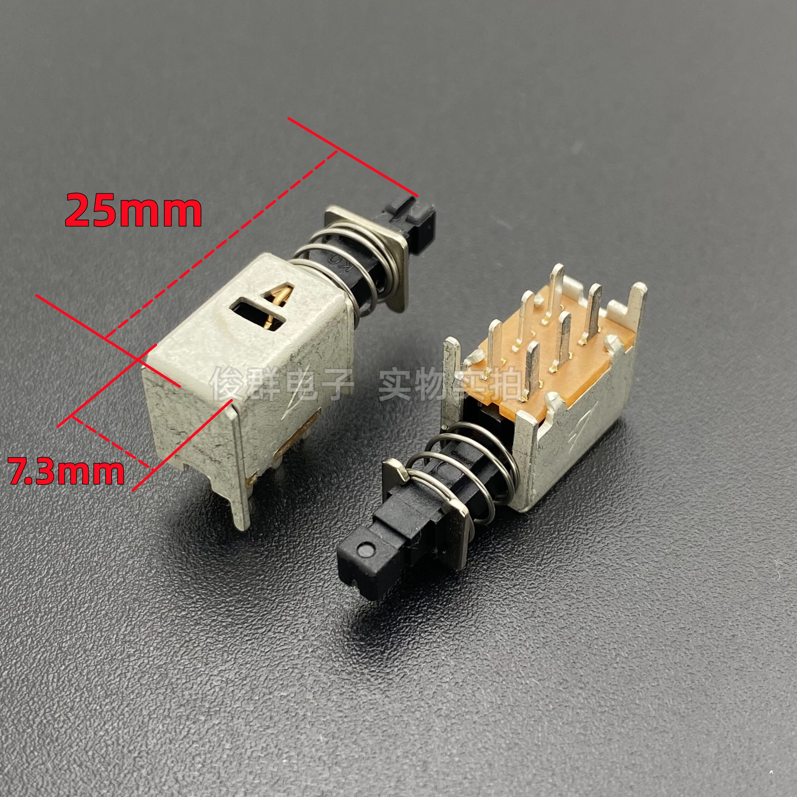 10pcs/ A03 imported LUPFUNG PSE-22F022NL-TS-1 self-locking switch six-legged lock straight key key button