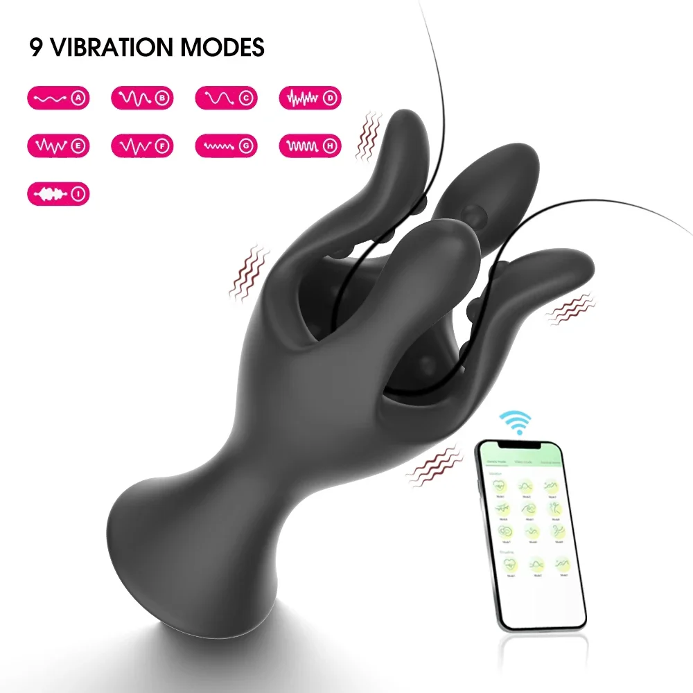 Male APP Penis Masturbation Vibrator Hand Grip glans head Massage Stimulation Masturbator Exercise airplane cup Sex Toys for men