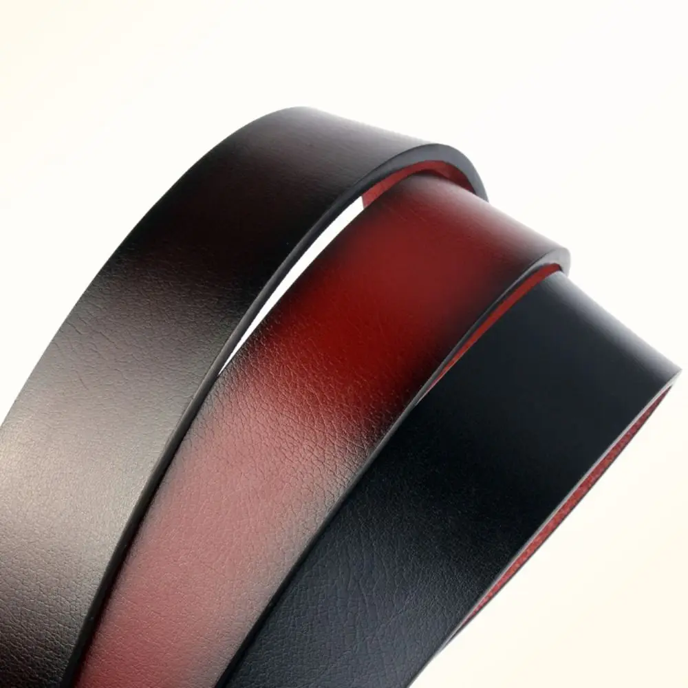 Sabuk kulit antik serbaguna pria, setelan ikat pinggang gesper Pin untuk celana panjang