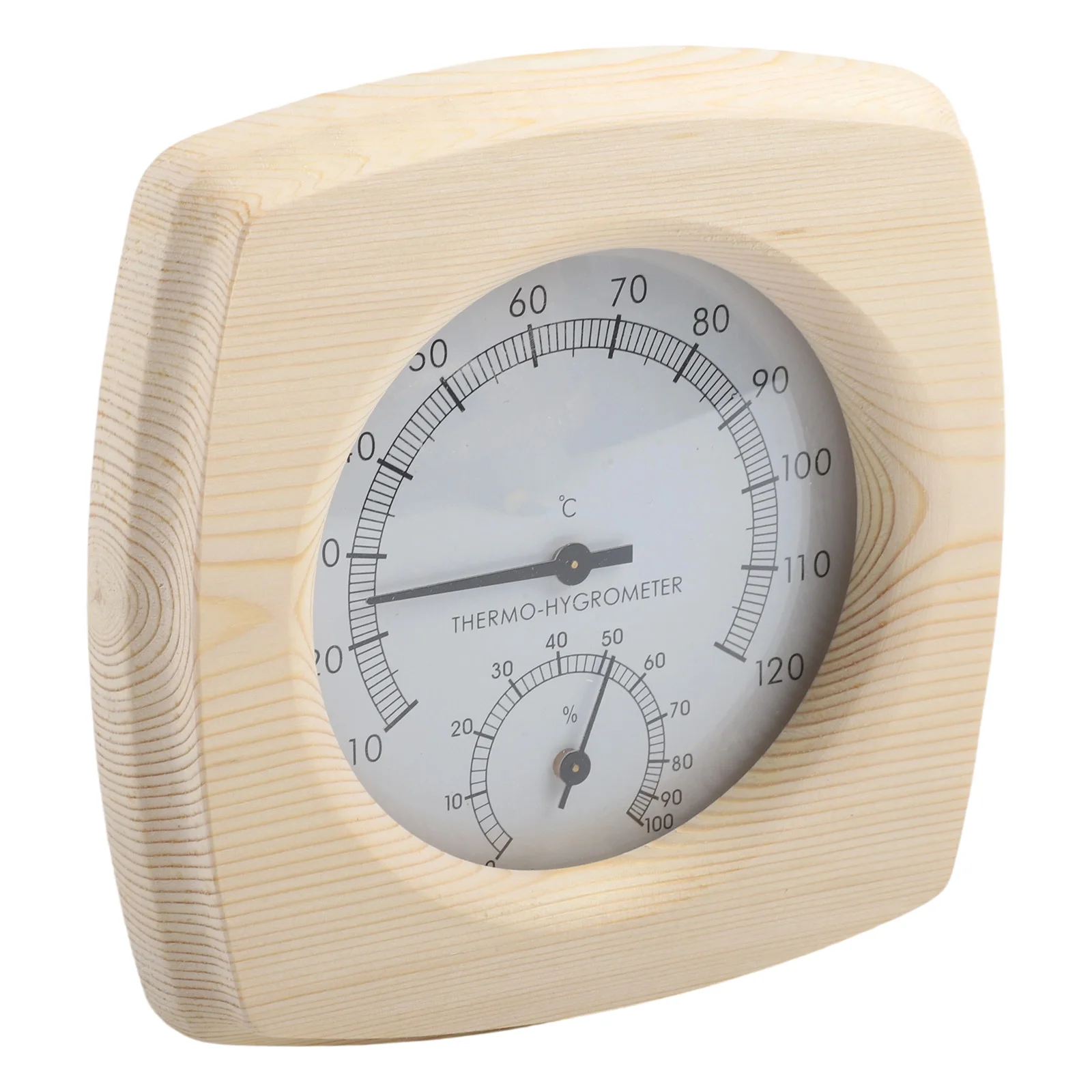 

140 мм датчик влажности, термометр для ванной комнаты, конструкция из деревянного материала, высокая термостойкость для использования в сауне