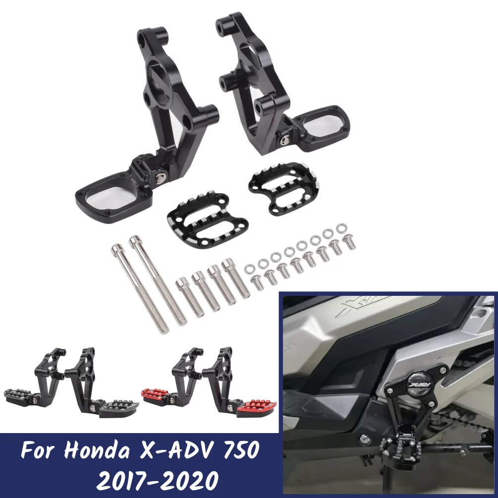 

For Honda X-ADV XADV 750 2017 2018 2020 2019 X-ADV750 XADV750 Rear Pedal Foot Stand Folding Footrests Passenger Foot Accessories