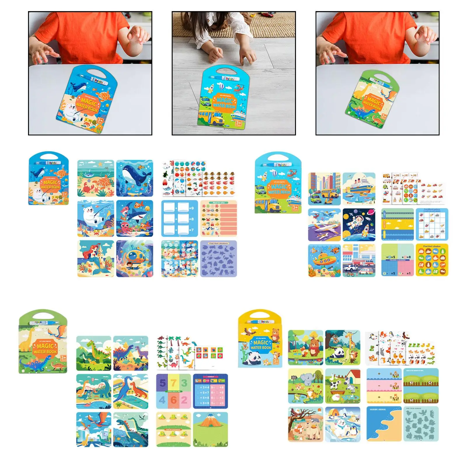 Water Painting Album Doodle Board Cognition Teaching Aid Interactive Toy