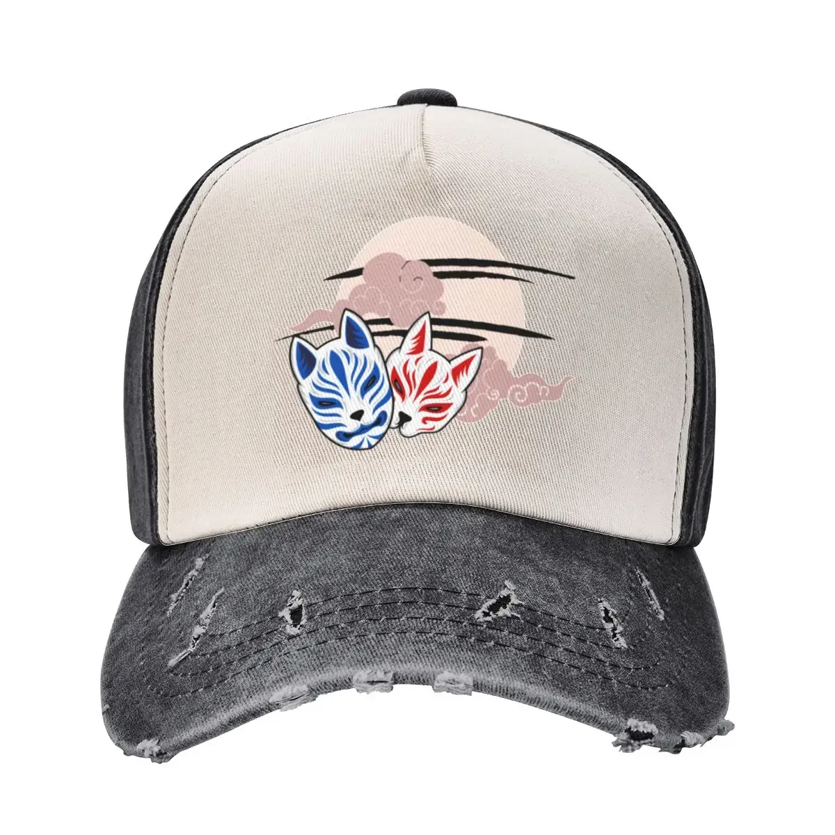 Kitsune Japanese maskCap Baseball Cap Luxury Hat Fishing cap Custom Cap Women's 2025 Men's