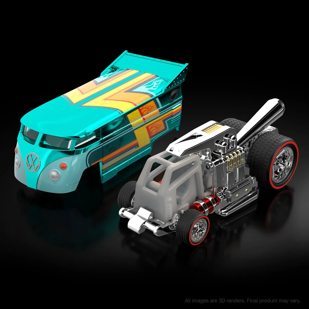 Hot Wheels Cars RLC Volkswagen Drag Bus 1/64 vehículos de juguete modelo fundido a presión de Metal