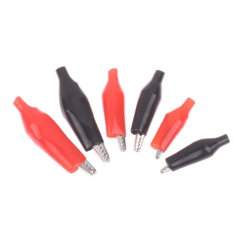 12pcs Insulated Crocodile Clips Electrical Battery Connectors 5A Mini Alligator Test Clips For Stereo Application Power Terminal