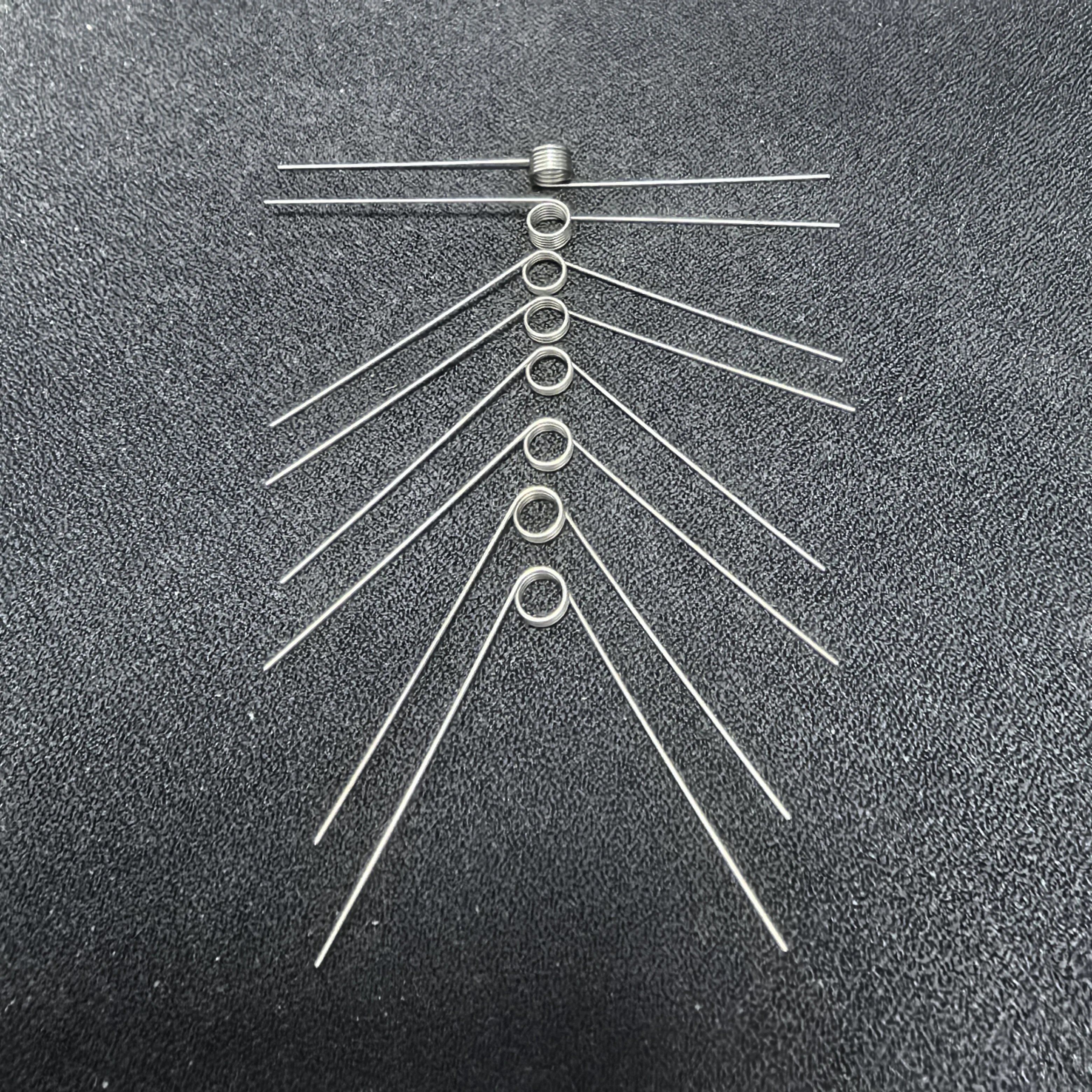Diameter Kawat 0.5Mm 304 Baja Tahan Karat Kecil Pegas Torsi Jepit Rambut Torsi Pegas Berbentuk V Dapat Disesuaikan 60/90/120/180 Derajat