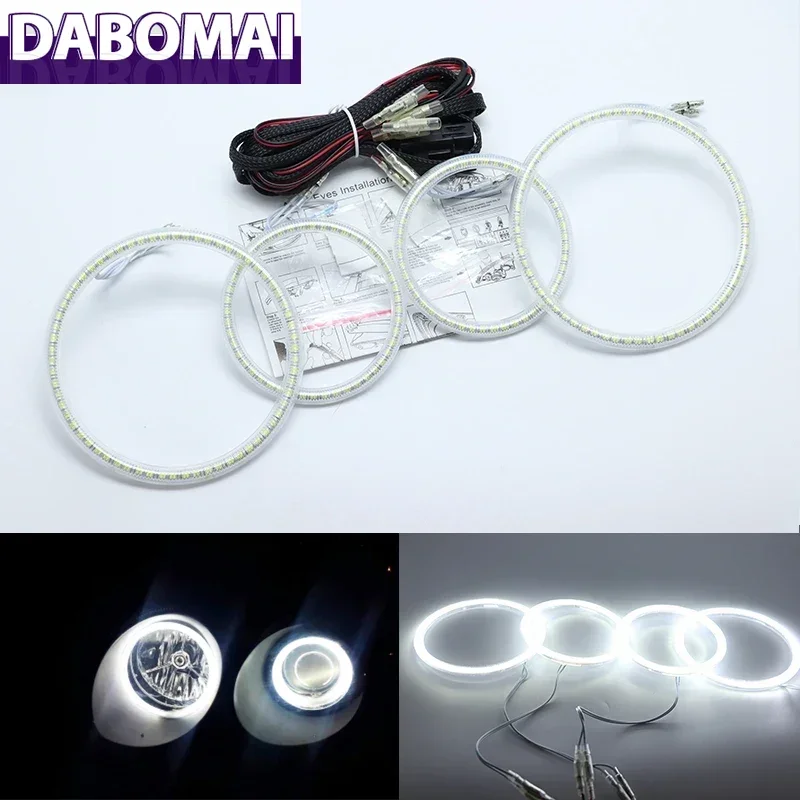 

Ultra Bright SMD White LED Angel Eyes 2600LM 12V Halo Ring Kit Daytime Running Light for Hyundai Sonata 2002 2003 2004 2005