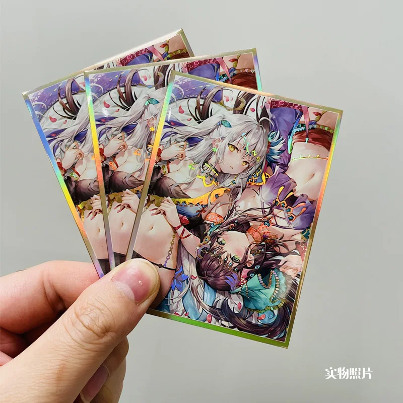 60 개/대 momoco Dancing Girl 시리즈 플래시 카드 슬리브 PTCG 애니메이션 게임 컬렉션 카드 보호 커버 선물 장난감 67*92mm