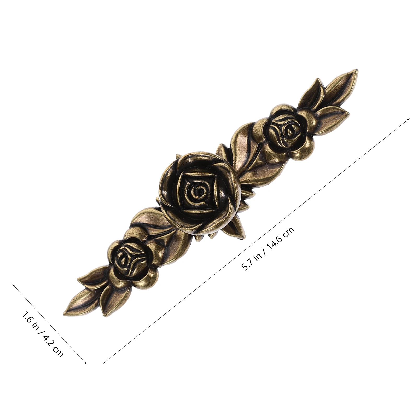 

2pcs Vintage Rose Cabinet Knobs Zinc Alloy Drawer Handles Wardrobe Pulls For Kitchen Cupboard Furniture 1107