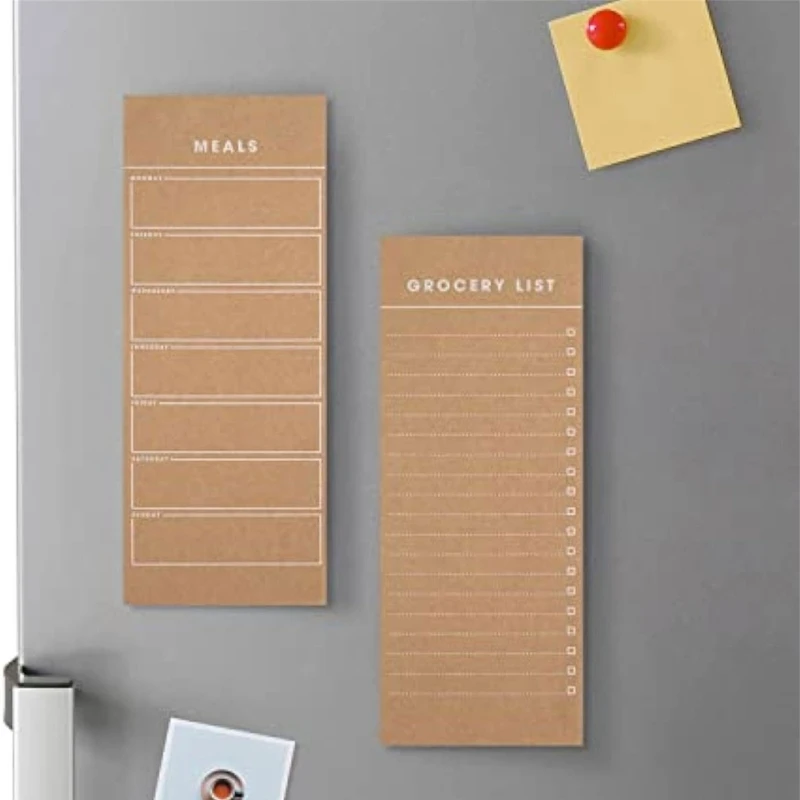 Notepads ตู้เย็น Notepads Writing Pad 50 แผ่น/แผ่นกว้างเรียงราย