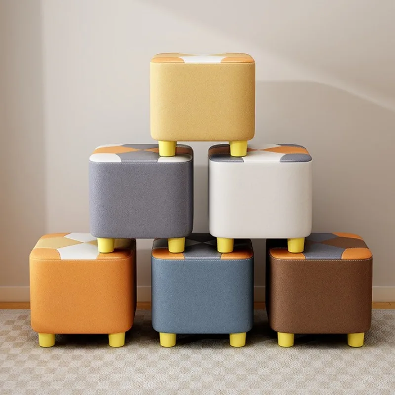 Comfortable Hallway Small stool household square living room low stool durable portable подставка для ног Interior furniture