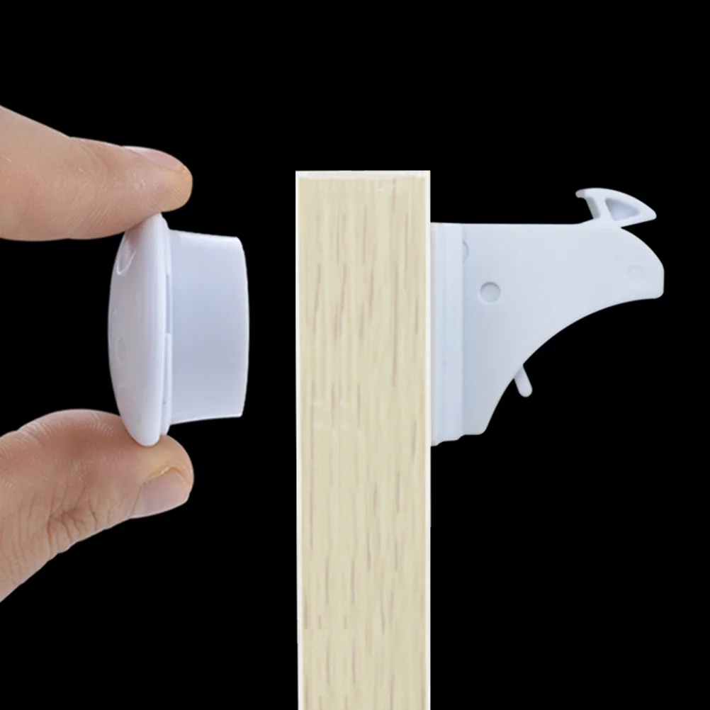 

5Pcs Safety Magnetic Locks Child Safety Kids Drawer Cabinet Locks Durable ABS Material Prevent Finger Injuries