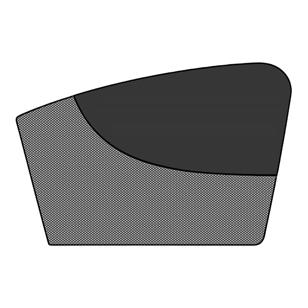 Double Layer Car Side Window Sun Shade Magnetic Mesh UV Protection (Left)