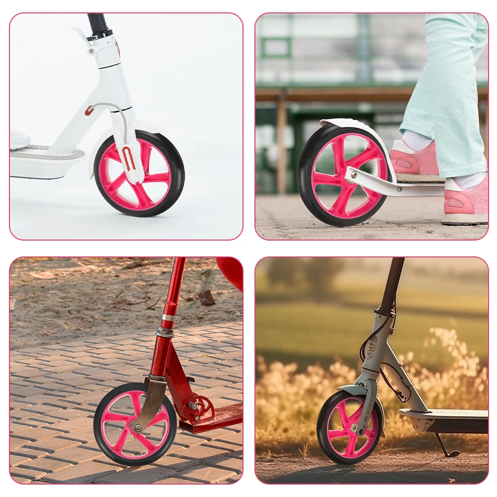 

High Elastic Pair Scooter Wheels Replacement Universal Wheel Flexible Scooter Wear Resistant Pu