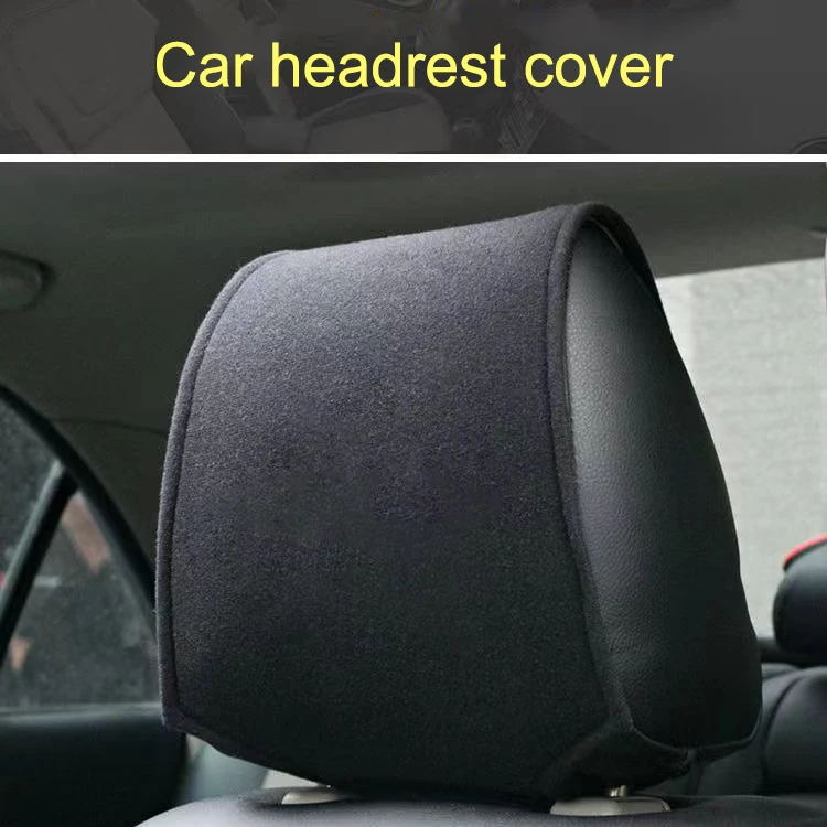 High-end Car Headrest Cover Auto Head Pillow Pillowcase Car Sticker For Ford focus Fiesta EcoSport ESCORT ranger fusion mondeo