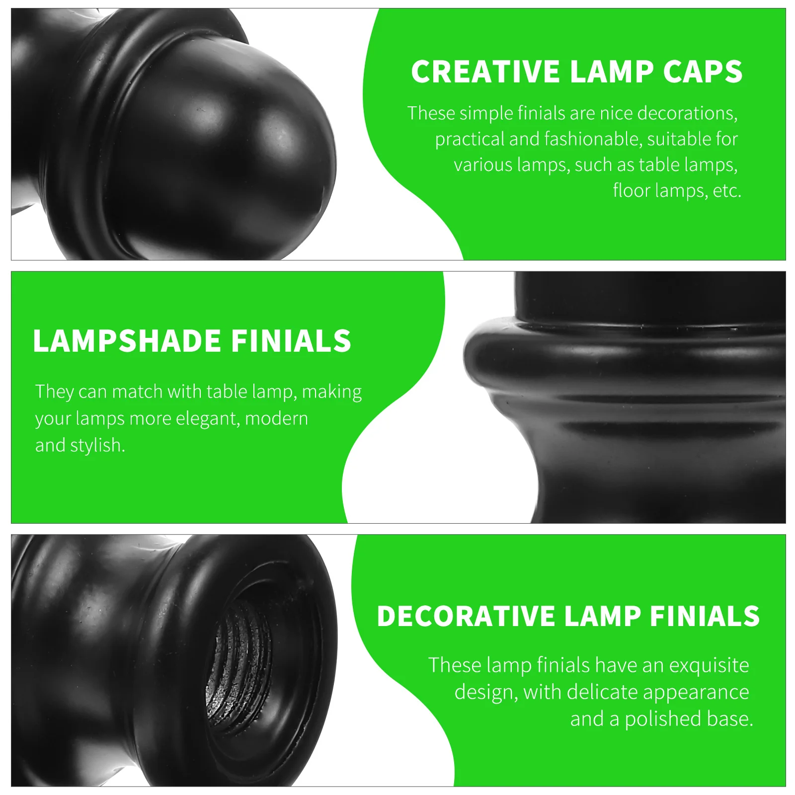 

2pcs Zinc Alloy Lampshade Finial Stylish Table Light Decor Modern Floor Lamp Knob Versatile Chic Creative Light
