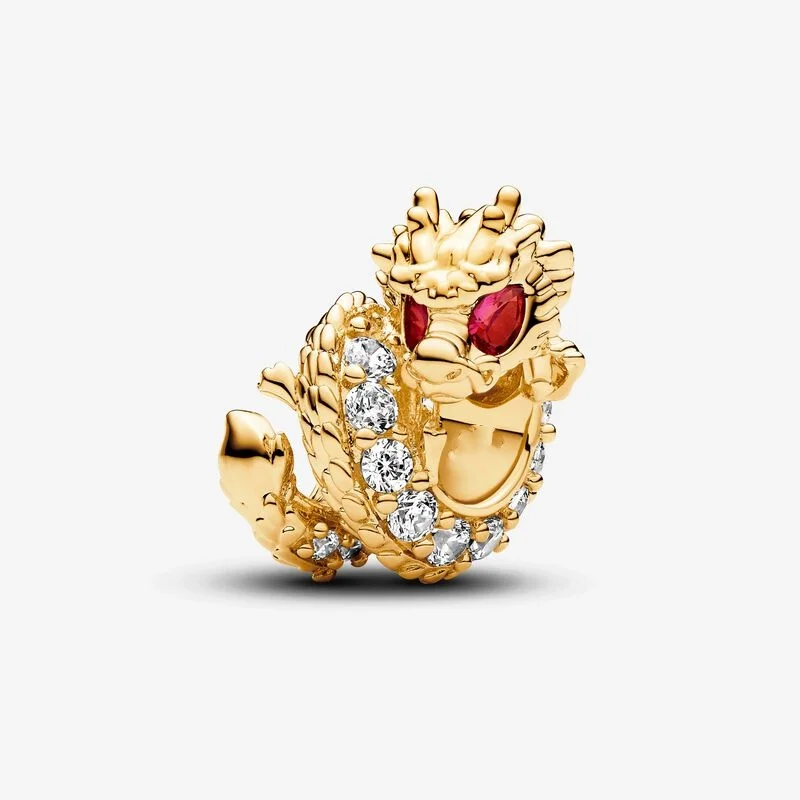 

Real 925 Sterling Silver Chinese Year of the Dragon Charm beads Fits Pandora bracelets Jewelry Making 2024