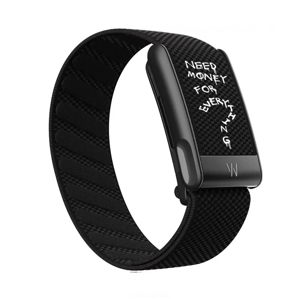 New For WHOOP 5.0 MG Replacement Band Black Nylon Strap Crown Clock Letter Print Woven Sport Wristband Fitness Accessories