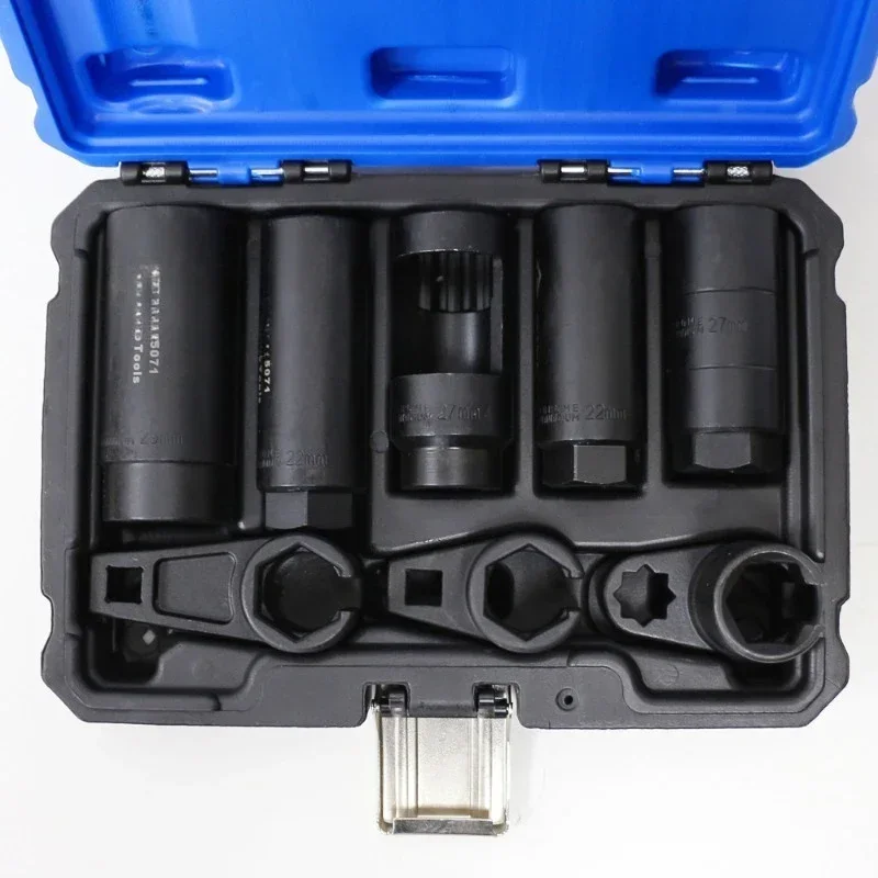 

22Mm oxygen sensor sleeve 27mm wrench set for disassembly and assembly flag