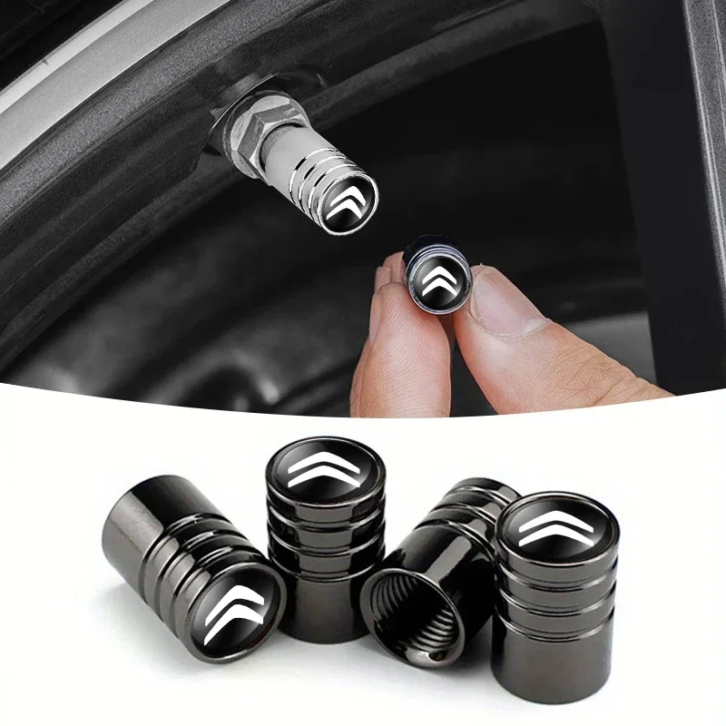

4Pcs Car Logo Tire Round Tire Dust Cover Valve Caps For Citroen C1 C2 C3 C4 C5 C6 C8 C4L DS3 DS4 DS5 LS DS6 Grand Picasso