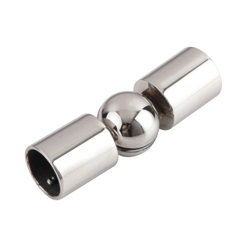 2Pcs Stainless Steel Tube Connector 19/25 mm Tube Shower Room Parts Rod Head Glass Brace Strut Glass Clip Pipe Connecting