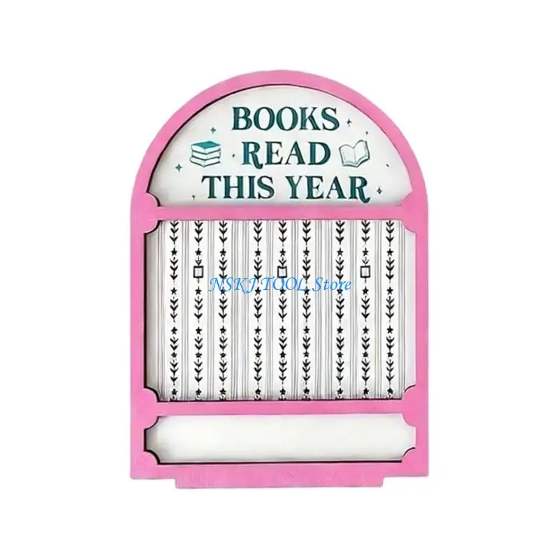 L8RC （1 pcs）Books Read This Years Counter Valentines Day Gifts For Women Readers, Book Counter Bookshelf Decor, Bookish