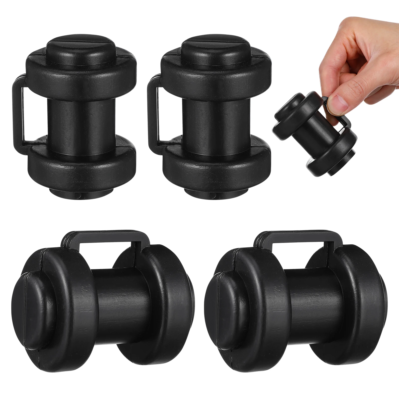

6pcs Trampoline Protective Caps Durable Plastic Covers for Kids Bounce Poles Replacement Parts Mini Trampoline Accessories Pole