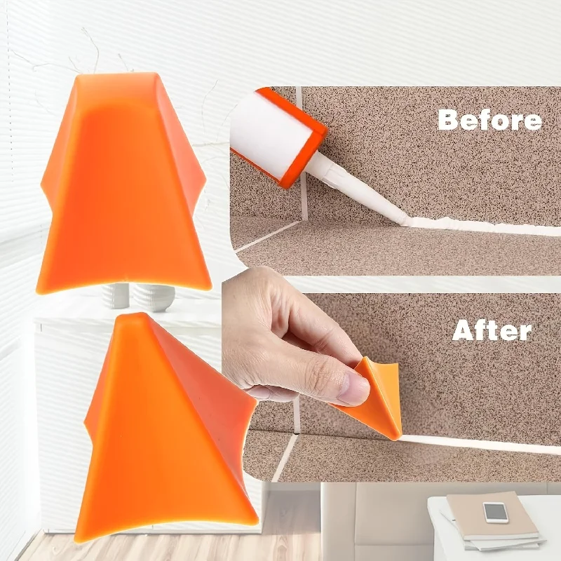 2-teiliges Silikon-Dichtungswerkzeug-Set, Dichtmittel, Mörtel, Finishing-Werkzeug, Spreizer, Spachtel, Schaber für Küche, Badezimmer, Bodendichtmittel, Abdichtung