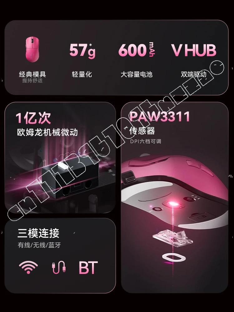 F1SE E-sports Game Long Battery Life Wireless Bluetooth Three-mode Mouse Wired Laptop Office