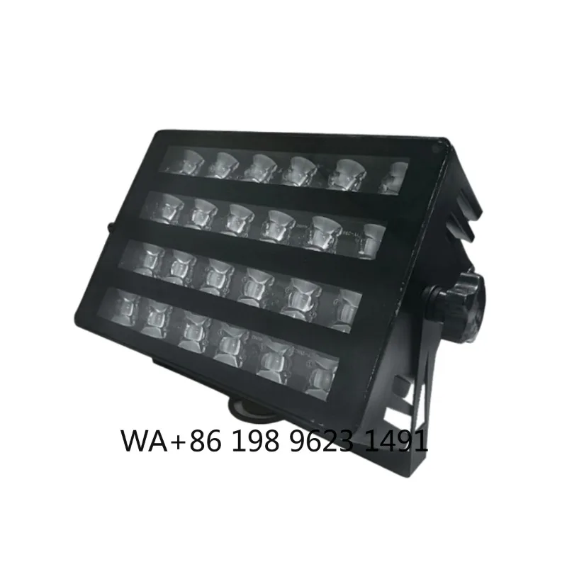 52W RGB IP65 Aluminum DMX Flood Light Rainbow Lamp for Stadium Garden Square Building Outdoor Lighting Projects