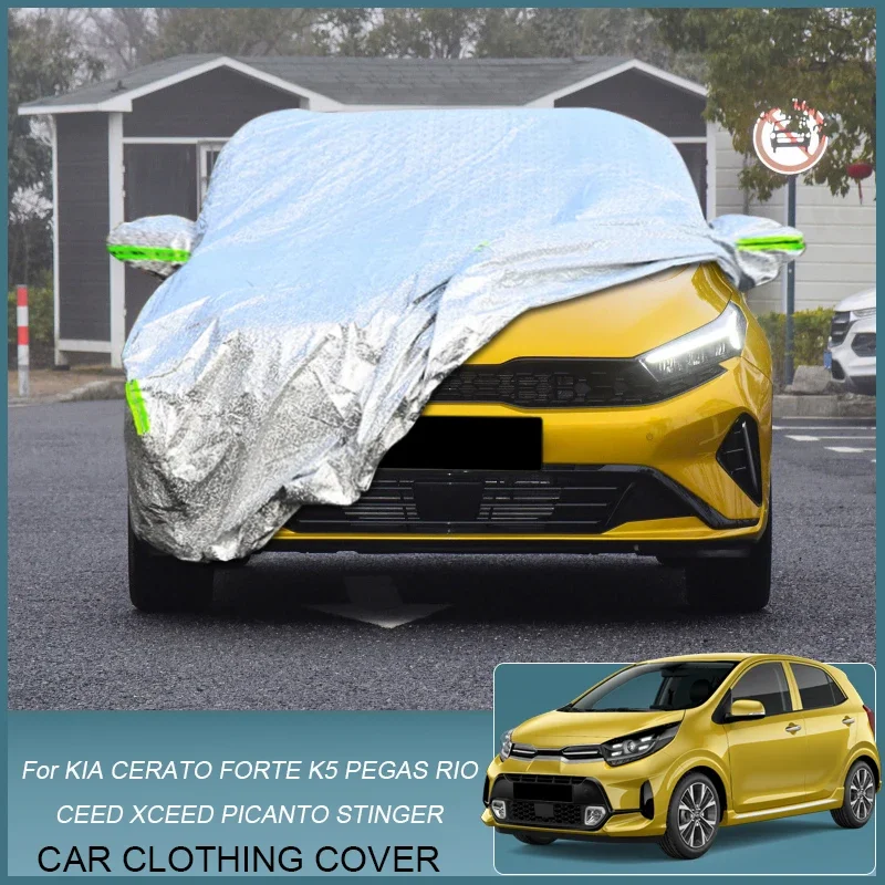 

Full Car Cover Rain Frost Snow Dust Waterproof For KIA CEED CERATO Forte Optima PEGAS PICANTO MORNING Proceed RIO Stinger Sedan