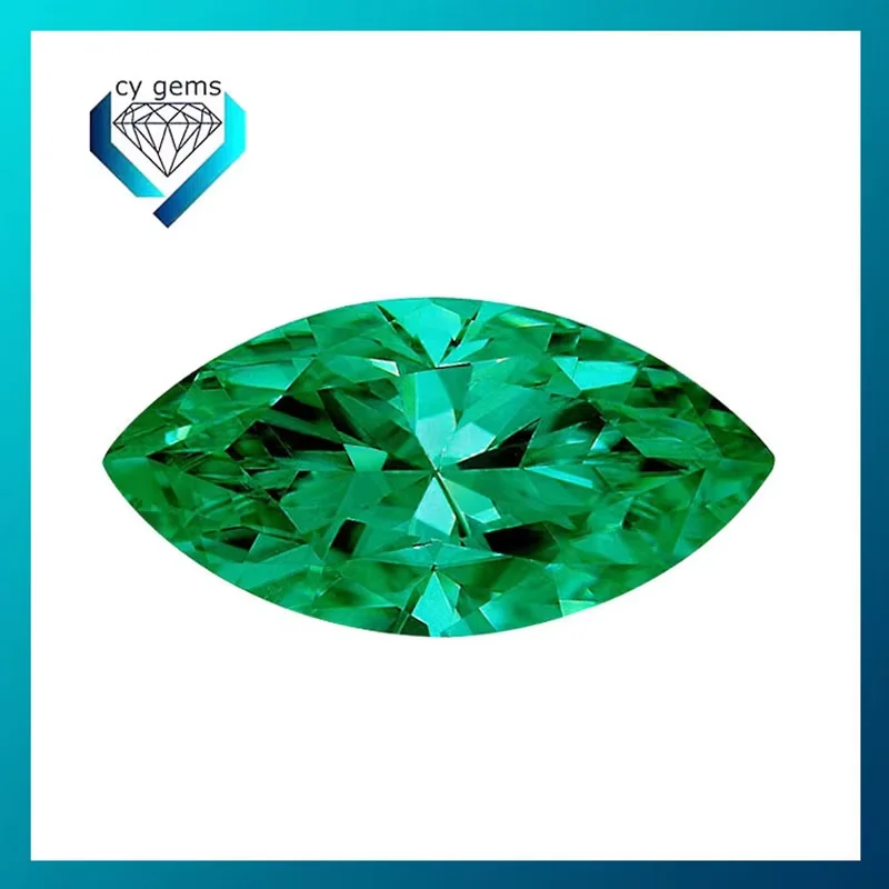 Factory wholesale Marquise Lab Emerald Gemstone Lab Grown Emerald Stone