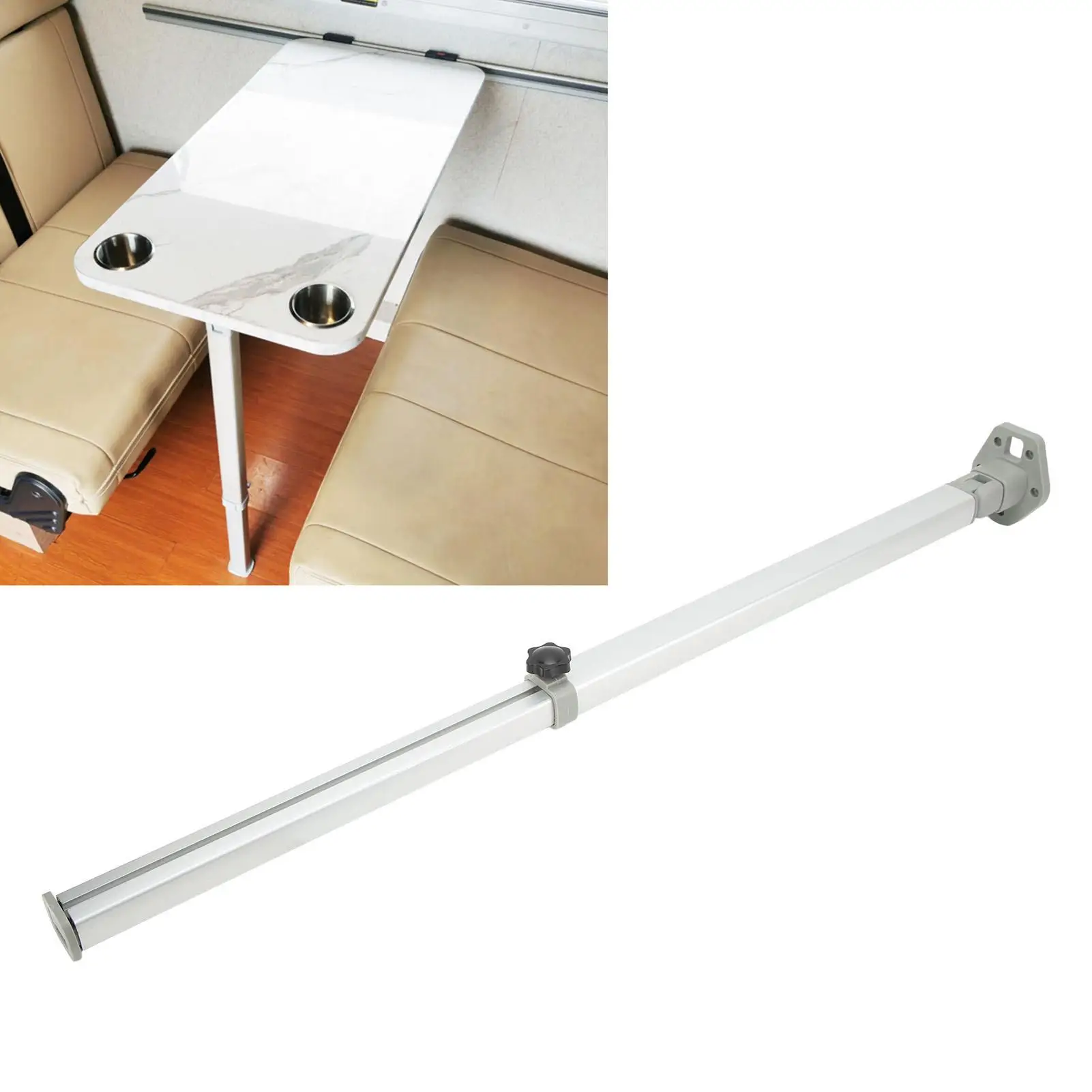 Folding Table Leg 560 to 930mm Aluminum Alloy Telescopic Desk Stand for rv Campers Boat Desk Leg