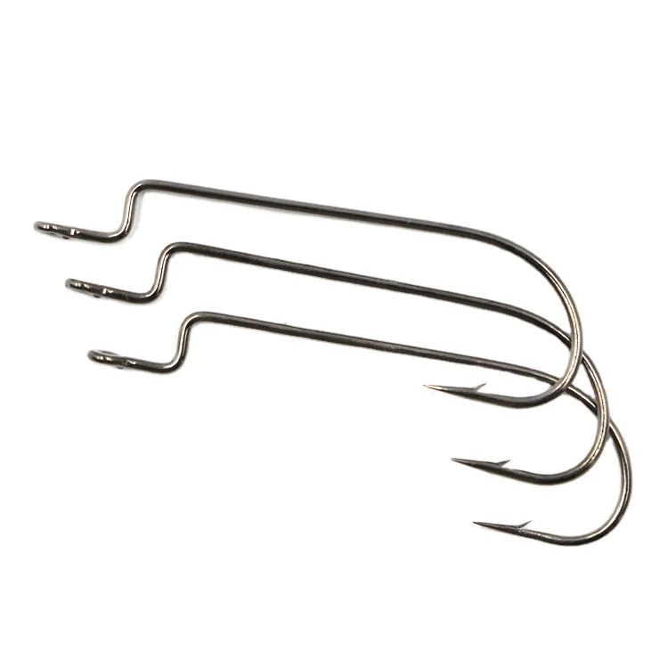 

Factory Wholesale High Carbon Steel Soft Lures Worm Hooks Crank Hook