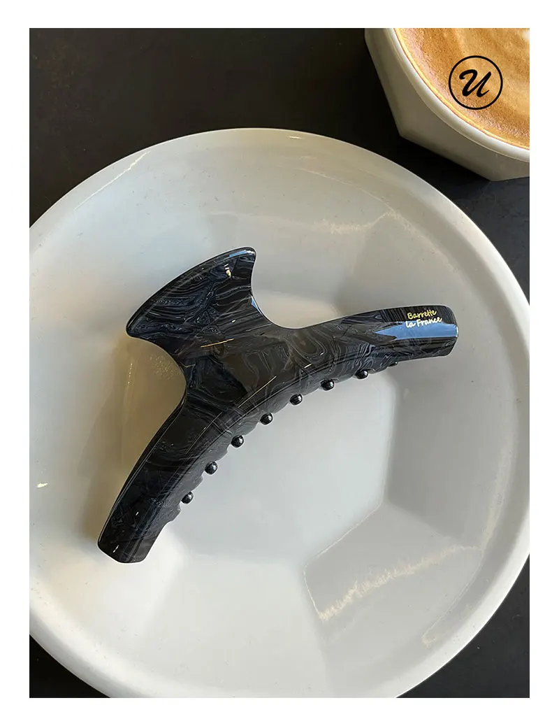 

Korean ins new retro French disc hair shark clip temperament hair catch